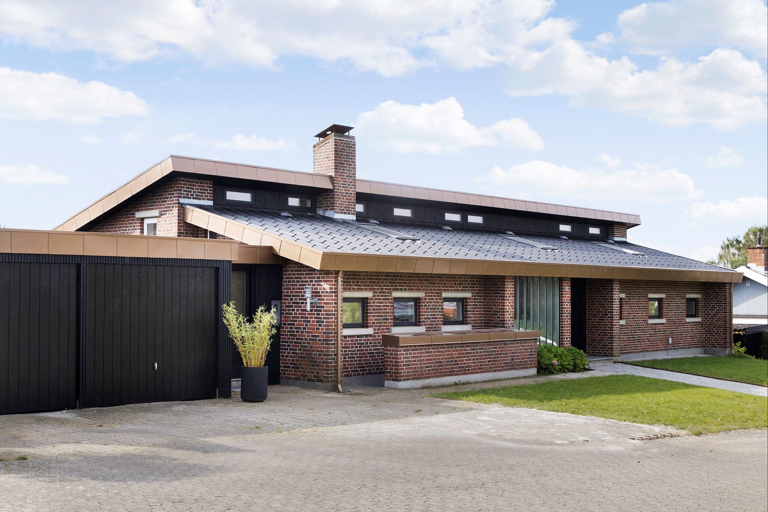 Arkitekttegnet rødstensvilla